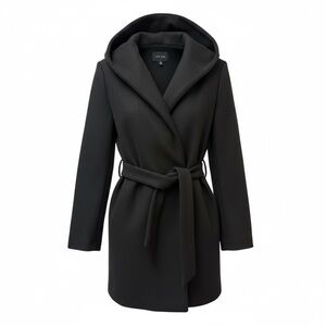 Love Tree Black Trench Coat